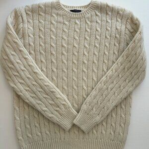 Brandy Melville Wool Cable Knit Oversized Sweater